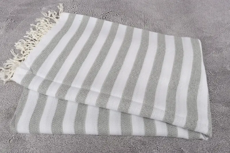 Personalized Gift, 70x36 Cotton Striped Towel, Turkish towel, Beach towel, Engagement Gift, Beach Size Towel, Turkish bath towel for spa, Yoga Towel - 6