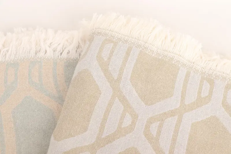 Woven Throw Blanket, Welcome Wedding Gift, Personalized Blanket, Decorative Blanket, Wedding Hand Made Gift, 92x76 Cotton Patterned Towel - 8