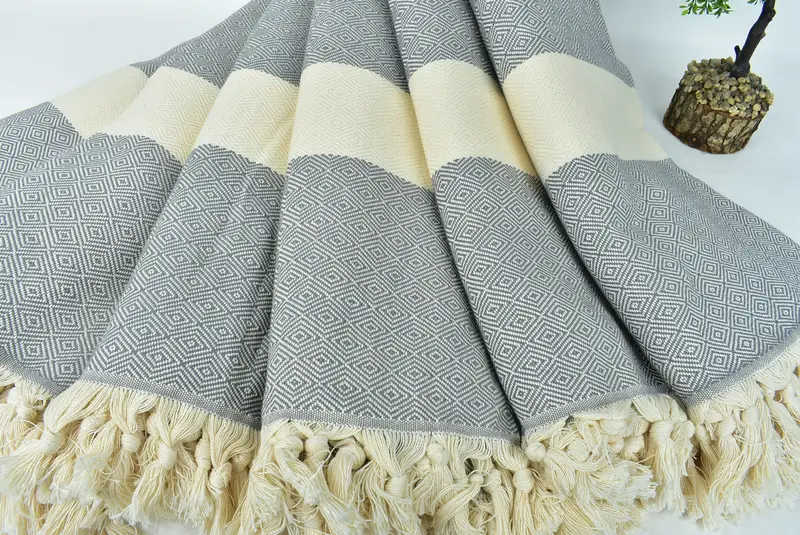 Decorative Blanket, Beach Theme Bachelorette Party, Throw Blanket for Bed, Custom Blanket, Woven Throw Blanket, 92x80 Cotton Diamond Towel - 4