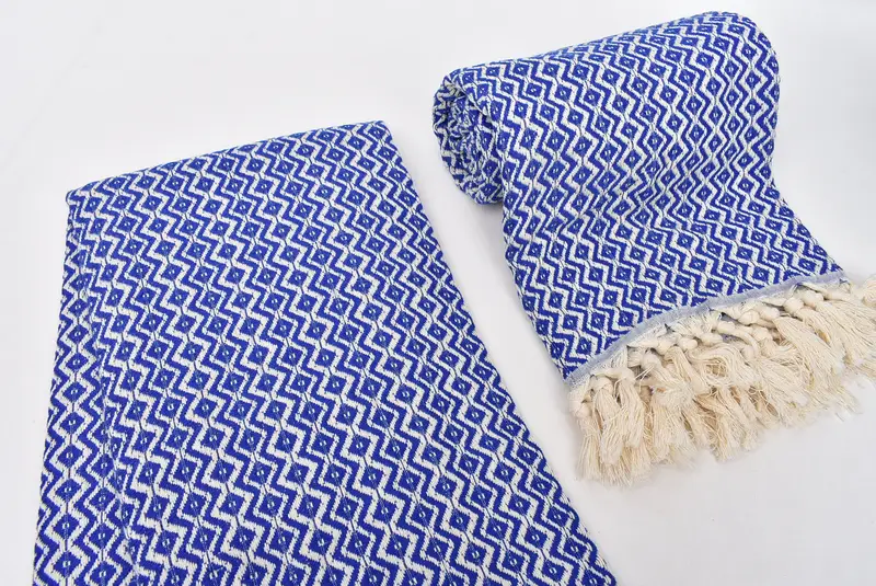 Organic towel, 70x40 Cotton Diamond Towel, Best Wedding Gift, Scarf Towel, Quick-dry peshtemal, Wedding Gift, Valentines Day Gift, Yoga Towel - 7