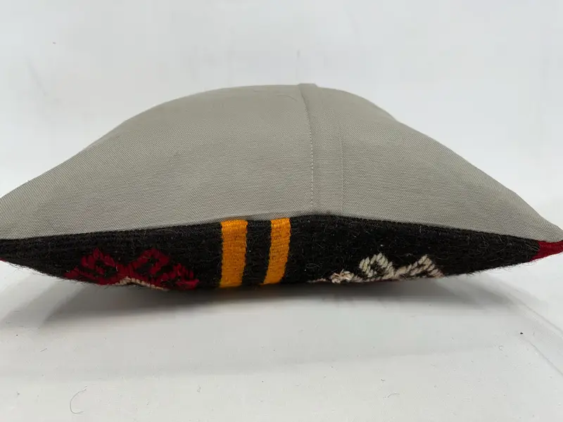 20x20 Brown Pillow Sham, Handmade Kilim Cushion, Pillow for Sofa, Accent Pillow Cover, Interior Designer Pillow, Pillow Cover, Tribal Pillow Cover - 7