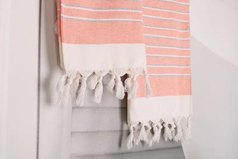 Bridal Shower Gift, Monogram Hand Towel, Small Bath Towels, Custom Hand Towel, Personalize Gift, 36x18 Cotton Striped Terry Towel, Xmas Gifts - 8