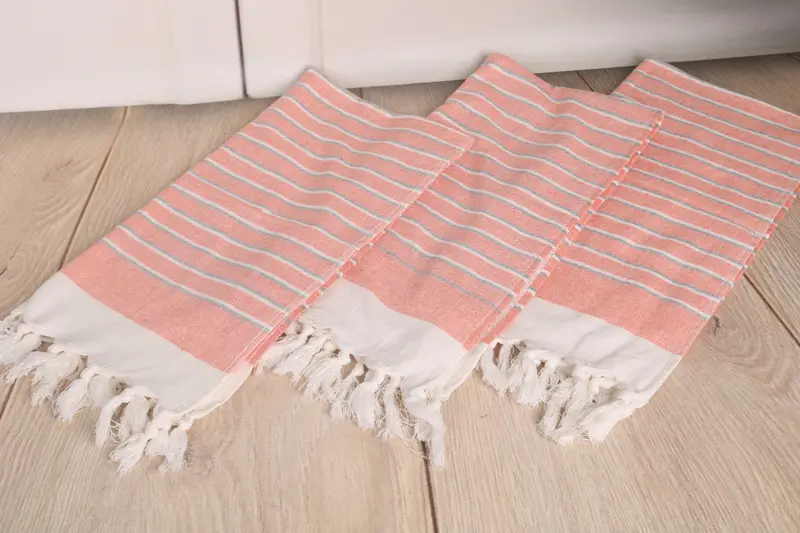Bridal Shower Gift, Monogram Hand Towel, Small Bath Towels, Custom Hand Towel, Personalize Gift, 36x18 Cotton Striped Terry Towel, Xmas Gifts - 6