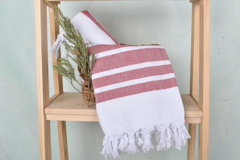 Scarf Towel, Turkish Towel Beach, Girls Weekend Favors, Sand-free towel, Best Friend Gift Ideas, 70x40 Cotton Herringbone Towel, Bridesmaid Gift - 4