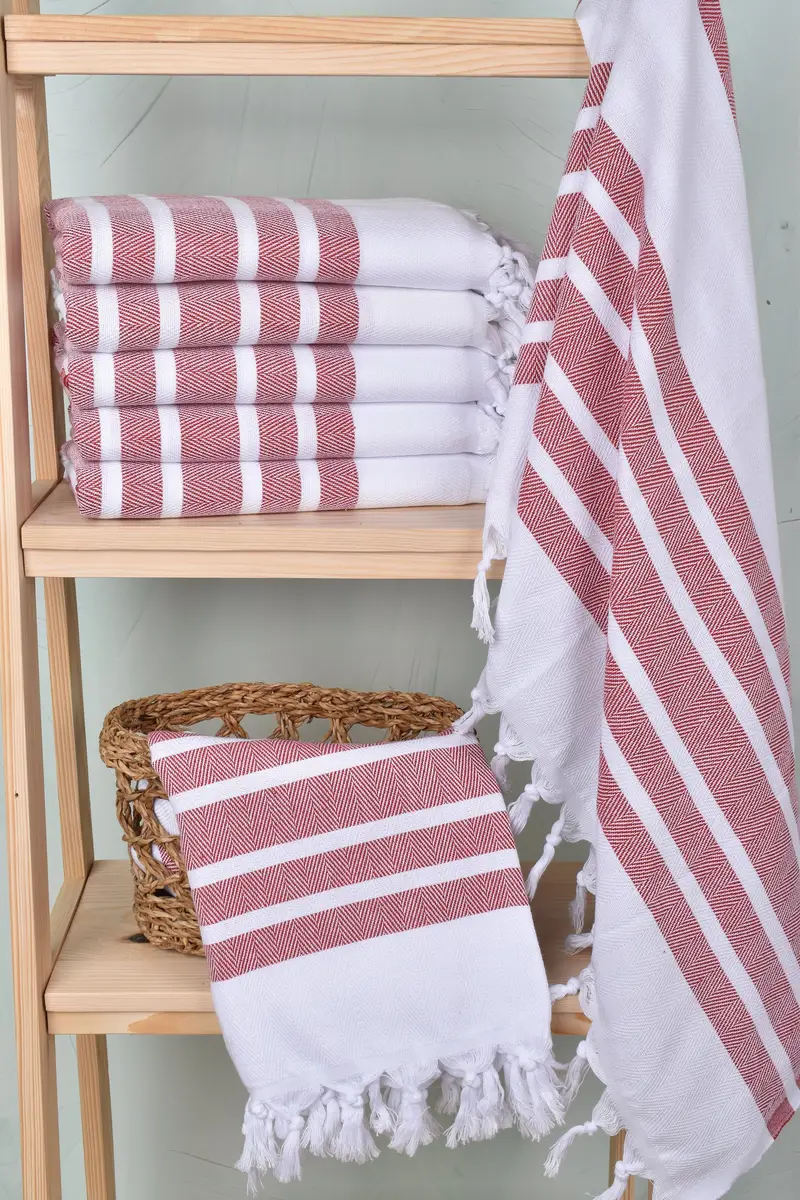 Scarf Towel, Turkish Towel Beach, Girls Weekend Favors, Sand-free towel, Best Friend Gift Ideas, 70x40 Cotton Herringbone Towel, Bridesmaid Gift - 3