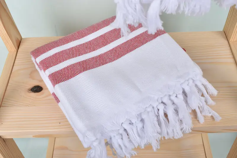 Scarf Towel, Turkish Towel Beach, Girls Weekend Favors, Sand-free towel, Best Friend Gift Ideas, 70x40 Cotton Herringbone Towel, Bridesmaid Gift - 5