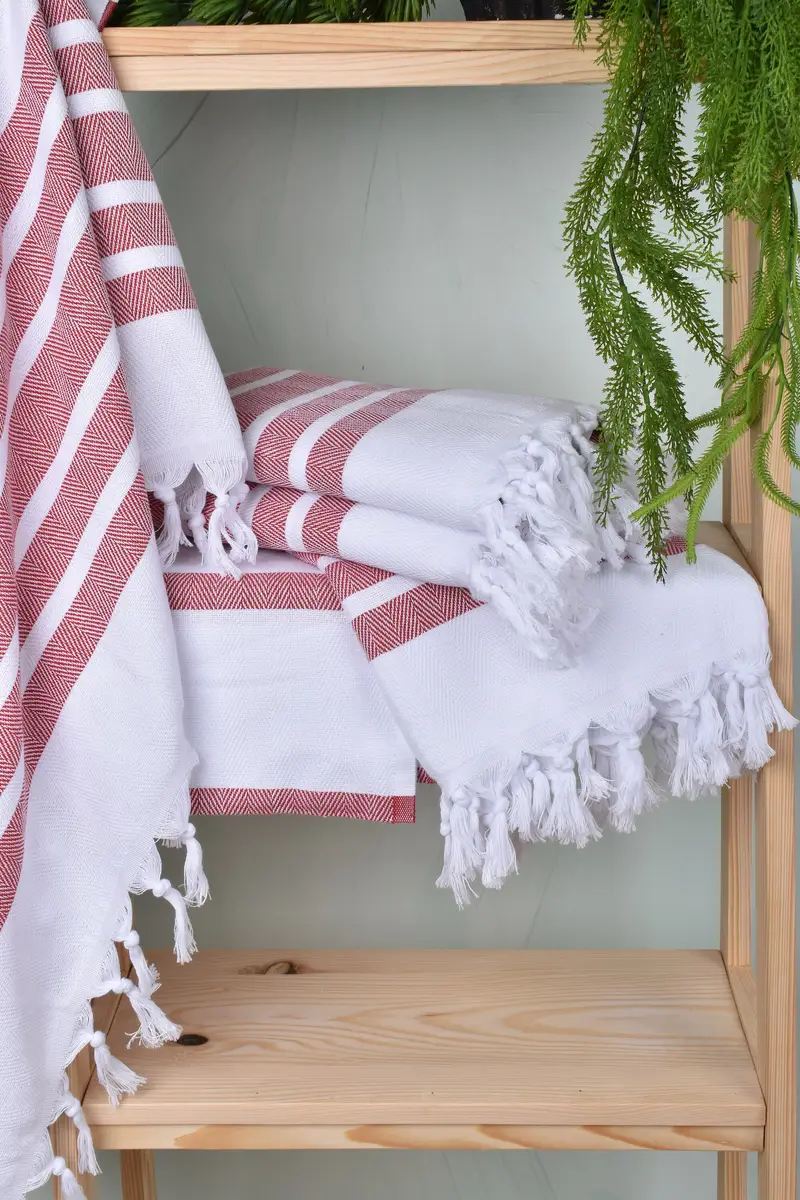 Scarf Towel, Turkish Towel Beach, Girls Weekend Favors, Sand-free towel, Best Friend Gift Ideas, 70x40 Cotton Herringbone Towel, Bridesmaid Gift - 6