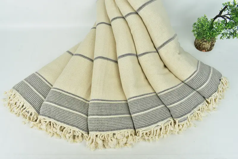 104x96 Cotton Striped Towel, Spooky Bachelorette Party, Custom Blanket, Christmas Gift, Bachelorette Party Favors, Boho Throw Blankets - 4