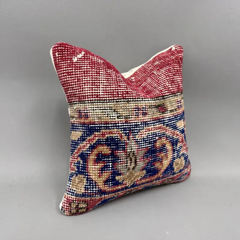 Home Decor Pillow, Pillow Cover, Authentic Pillow Case, Pillow for Couch, Rustic Pillow Cover, 12x12 Blue Pillow, Kilim Cushion Sham - 2