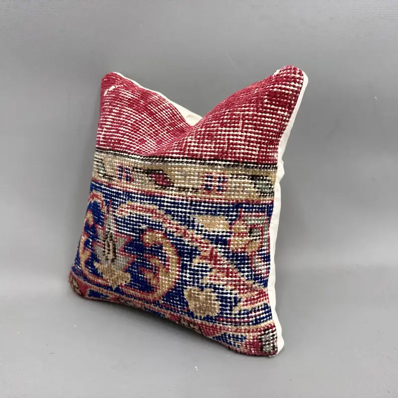 Home Decor Pillow, Pillow Cover, Authentic Pillow Case, Pillow for Couch, Rustic Pillow Cover, 12x12 Blue Pillow, Kilim Cushion Sham - 3