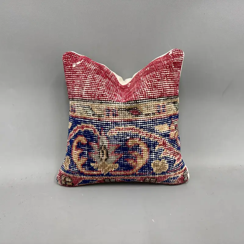 Home Decor Pillow, Pillow Cover, Authentic Pillow Case, Pillow for Couch, Rustic Pillow Cover, 12x12 Blue Pillow, Kilim Cushion Sham - 1