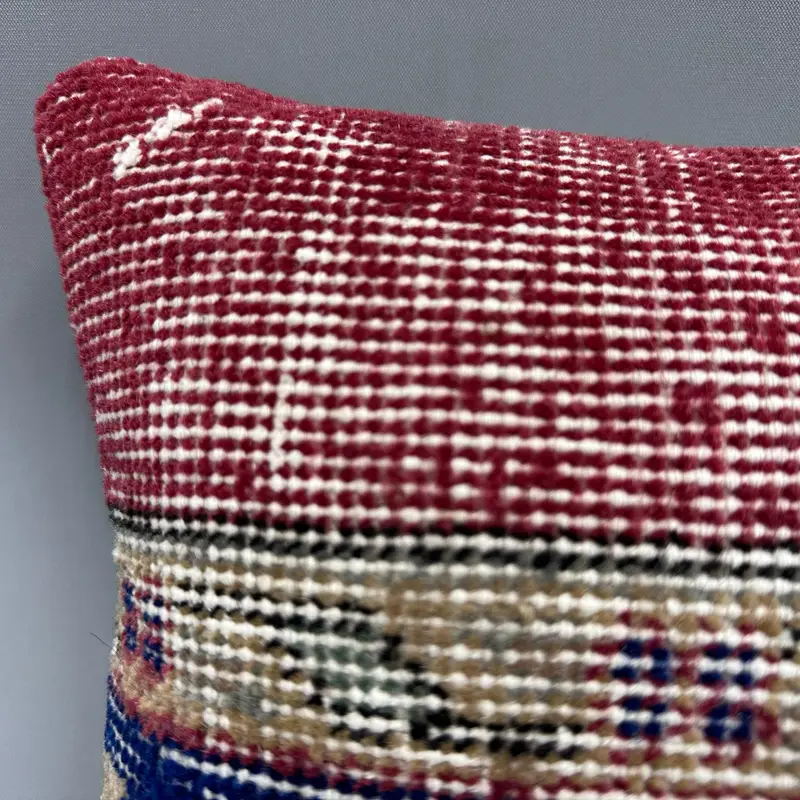 Home Decor Pillow, Pillow Cover, Authentic Pillow Case, Pillow for Couch, Rustic Pillow Cover, 12x12 Blue Pillow, Kilim Cushion Sham - 5