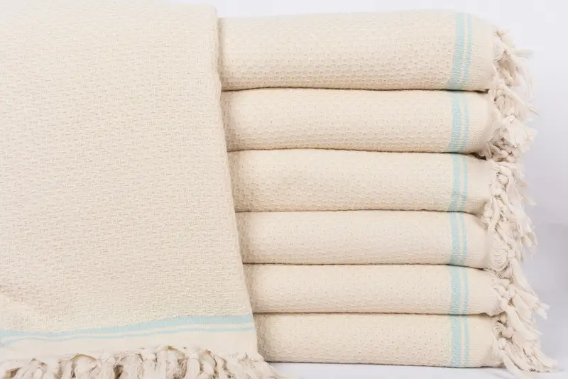 Turkish Bedspread, Personalized Gift For Her, Bridal Shower Gift, Organic Beach Blanket, Tablecloth, 94x92 Cotton Striped Towel, Boho Throw Blankets