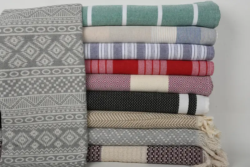 Sand-free towel, Beach Towel Bulk, Sand-free peshtemal towel for the beach, Bachelorette Gifts, 70x40 Cotton Set of 10 Towel, Wedding Gift Ideas - 1