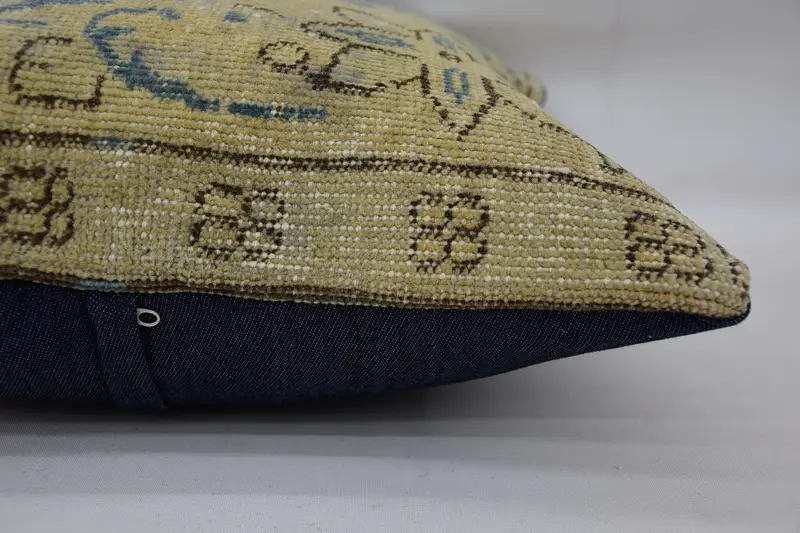 Turkish Pillow, Lounge Throw Cushion, 18x18 Beige Pillow Sham, One Of A Kind Pillow Case, Throw Kilim Pillow, Pillow Case, Turkish Kilim Pillow - 5