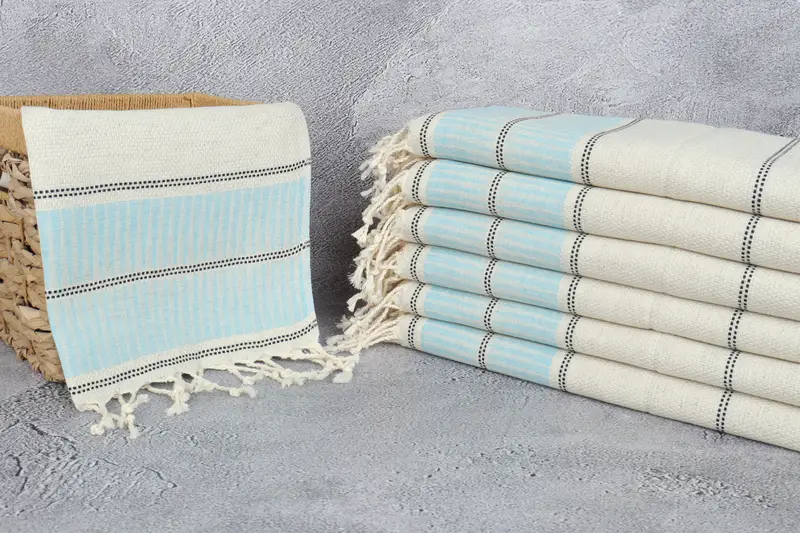 Small Bath Towels, Personalized Gifts, Personalized Gift, Personalized Gift For Her, 40x20 Linen Striped Towel, Bachelorette Party Gifts For Bride - 3