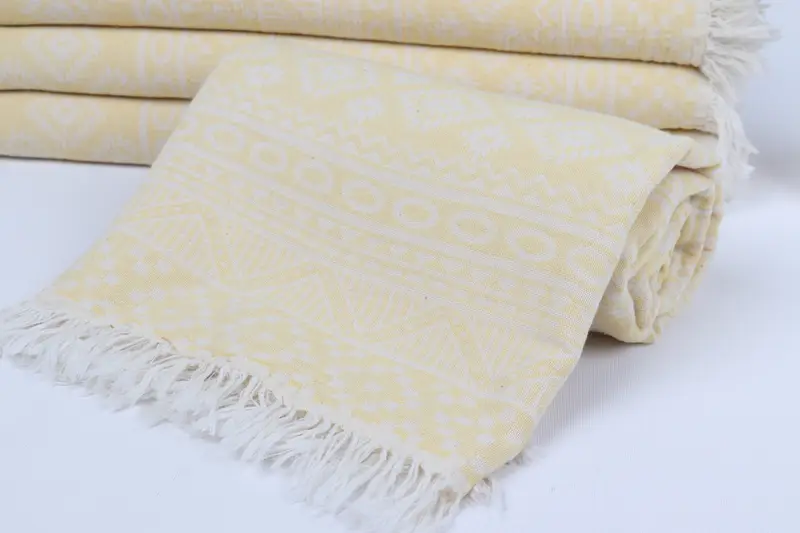 Bridesmaid Gift Towel, Turkish Towel USA, Quick-dry towel, Organic Towel, Handmade Turkish Towel, 68x36 Cotton Geometric Towel, House Warming Gift - 5