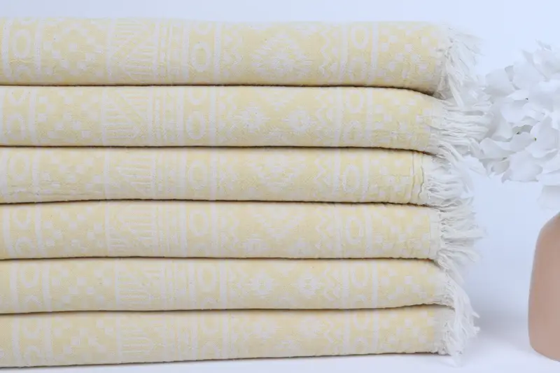 Bridesmaid Gift Towel, Turkish Towel USA, Quick-dry towel, Organic Towel, Handmade Turkish Towel, 68x36 Cotton Geometric Towel, House Warming Gift - 4