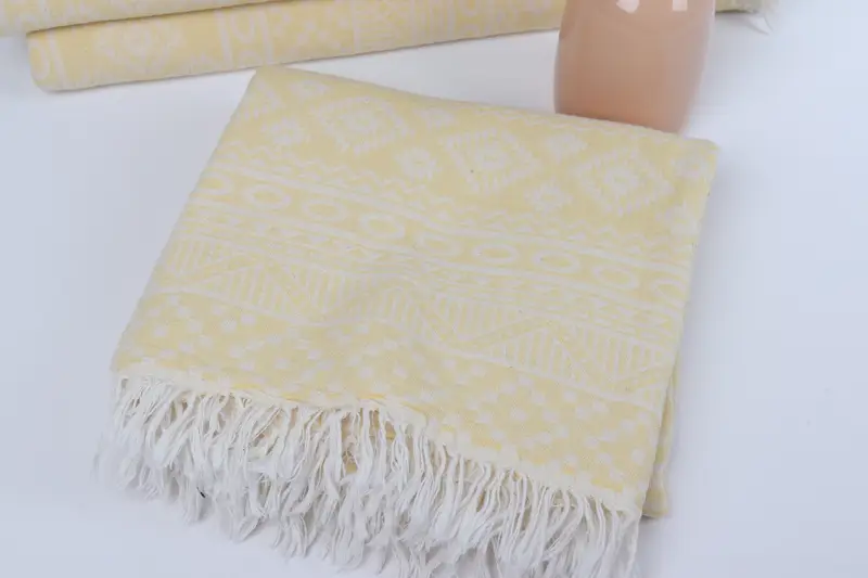 Bridesmaid Gift Towel, Turkish Towel USA, Quick-dry towel, Organic Towel, Handmade Turkish Towel, 68x36 Cotton Geometric Towel, House Warming Gift - 6
