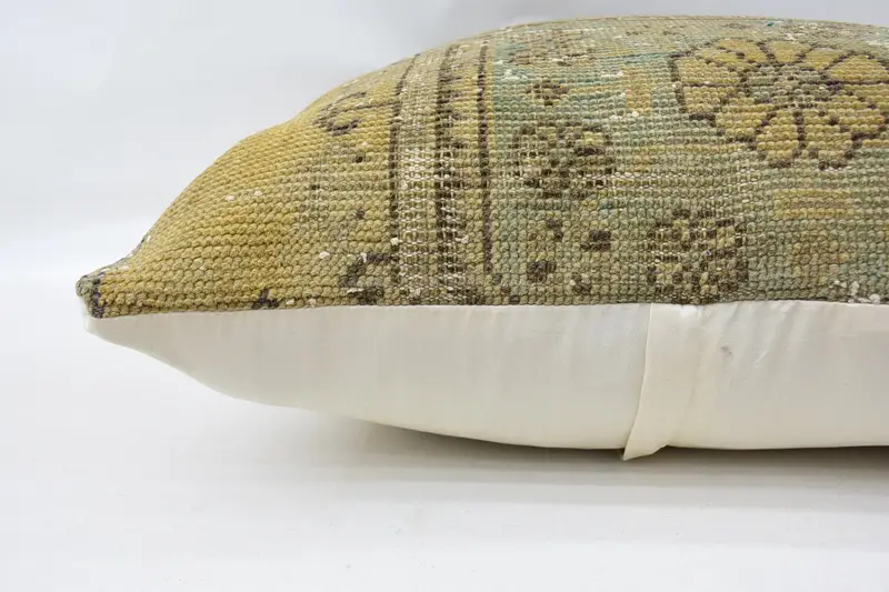 Pillow, 32x32 Beige Pillow Case, Vintage Throw Pillow Sham, Boho Pillow Sham Cover, Vintage Kilim Throw Pillow, Turkish Kilim Pillow - 6