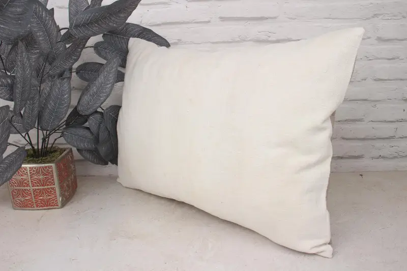 16x24 White Pillow Sham, Handmade Pillow, Vintage Kilim Throw Pillow, Pillow for Sofa, Chair Cushion, Pillow Case, Gift Pillow - 4