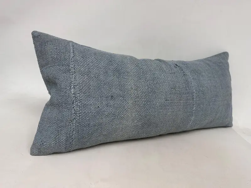 Ethnical Kilim Rug Pillow, Farmhouse Pillow, Throw Kilim Pillow, Square Throw Pillow Cover, Boho Pillow Sham Cover, Pillow, 16x36 Gray Pillow Case - 3