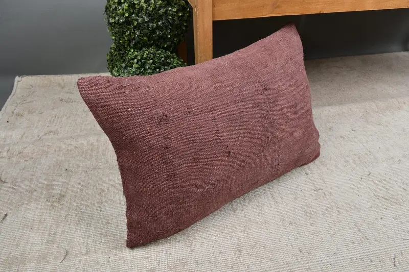 16x24 Brown Pillow Cover, Cushion Cover, Pastel Pillow Case, Ethnical Kilim Rug Pillow, Kilim Cushion Sham, Vintage Pillow - 7