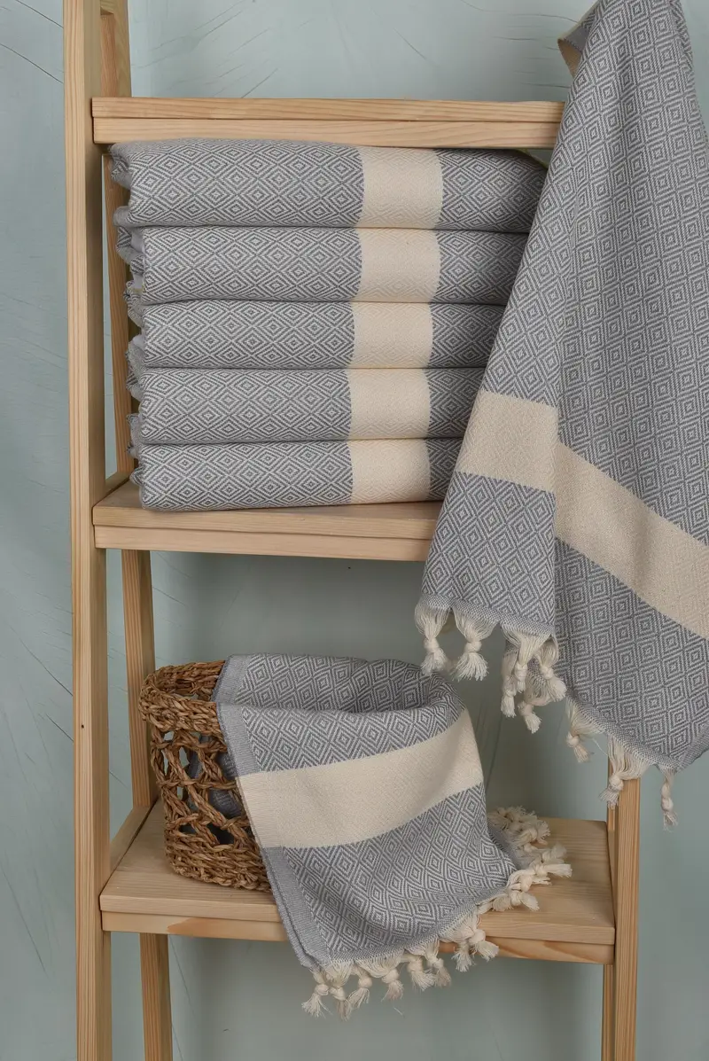 36x20 Cotton Diamond Towel, Custom Hand Towel, Monogrammed Hand Towel, Gym Towel, Bathroom Hand Towel, Turkish Towel Hand Towel, Boyfriend Gift - 3