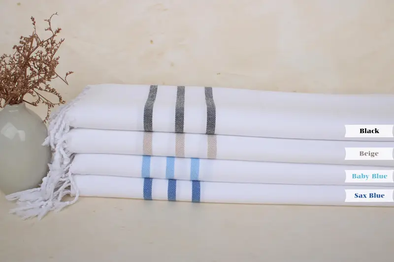 Wedding Favors, 40x18 Cotton Striped Towel, Bathroom Towels, Summer Towel, Custom Hand Towel, Summer Gift, Gift For Her, Personalized Turkish Towel - 2