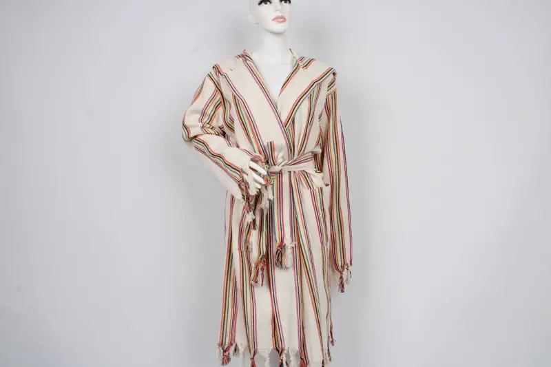 Vestido de despedida de soltero, paños de playa, vestido de mañana, bata con capucha de arcoíris