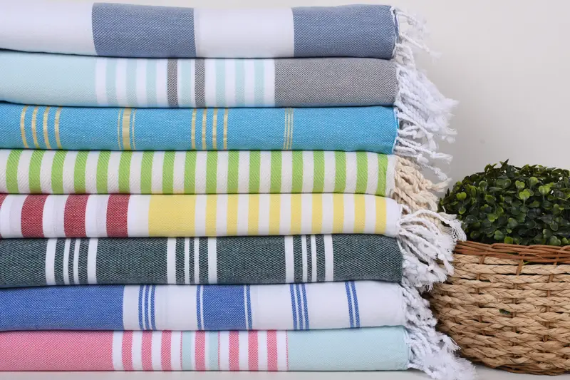 70x40 Cotton Set of 8 Towel, Organic towel, Yoga Towel, Luxury towel, Wedding Gift Ideas, Turkish Beach Towel Monogram, Summer Gift, Peshtemal Towel - 2