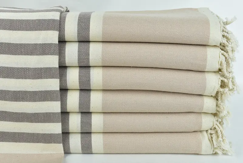 Guest Towel, 70x40 Cotton Striped Towel, Valentines Day Gift Idea, Luxury Beach Towel, Quick-Dry Beach Towel, Soft towel, Monogrammed Beach Towel - 1