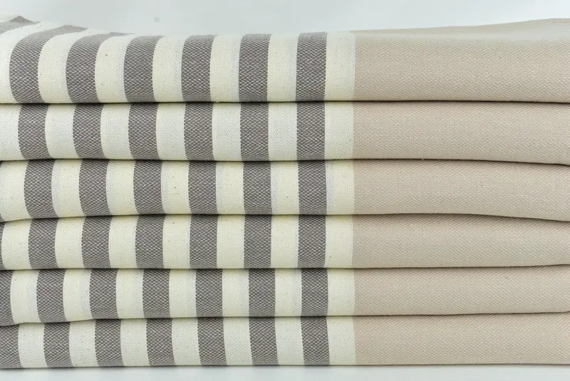 Guest Towel, 70x40 Cotton Striped Towel, Valentines Day Gift Idea, Luxury Beach Towel, Quick-Dry Beach Towel, Soft towel, Monogrammed Beach Towel - 2