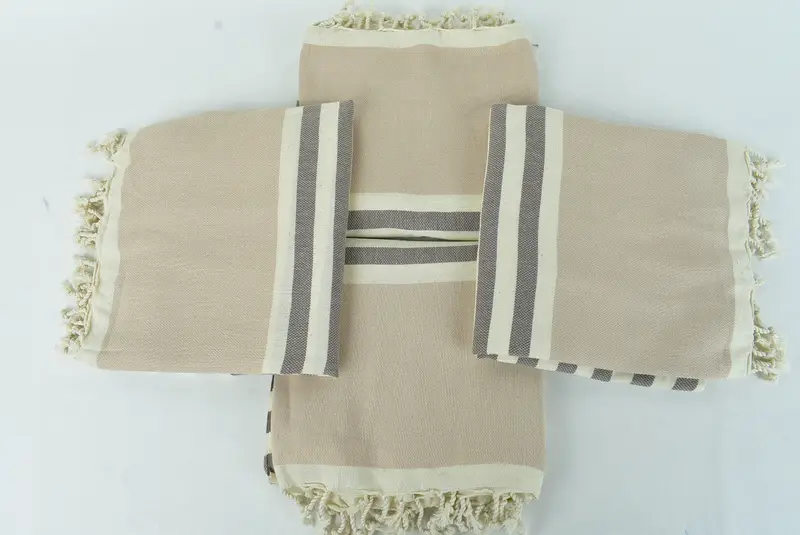 Guest Towel, 70x40 Cotton Striped Towel, Valentines Day Gift Idea, Luxury Beach Towel, Quick-Dry Beach Towel, Soft towel, Monogrammed Beach Towel - 6