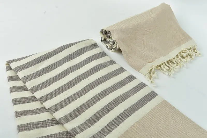Guest Towel, 70x40 Cotton Striped Towel, Valentines Day Gift Idea, Luxury Beach Towel, Quick-Dry Beach Towel, Soft towel, Monogrammed Beach Towel - 7