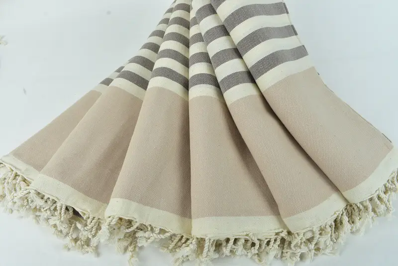 Guest Towel, 70x40 Cotton Striped Towel, Valentines Day Gift Idea, Luxury Beach Towel, Quick-Dry Beach Towel, Soft towel, Monogrammed Beach Towel - 4