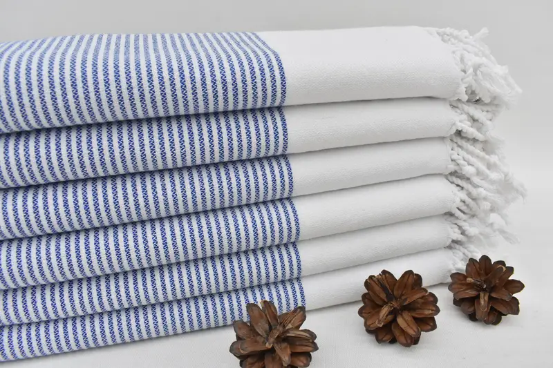 40x18 Cotton Striped Towel, Personalized Gift, Turkish Hand Towel, Handmade Gift, Personalized Dish Towel, Beach Bachelorette Party Decorations - 4