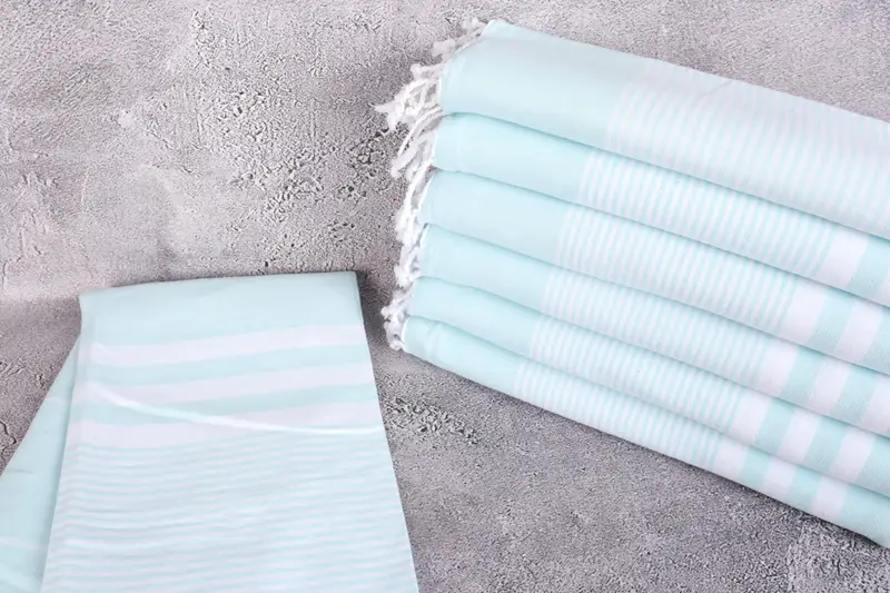 Personalized Bridesmaid Gift, Cotton towel, Luxury towel, 70x40 Cotton Striped Towel, Best Friend Wedding Gift, Bridal Shower Gifts, Spa Towel - 2