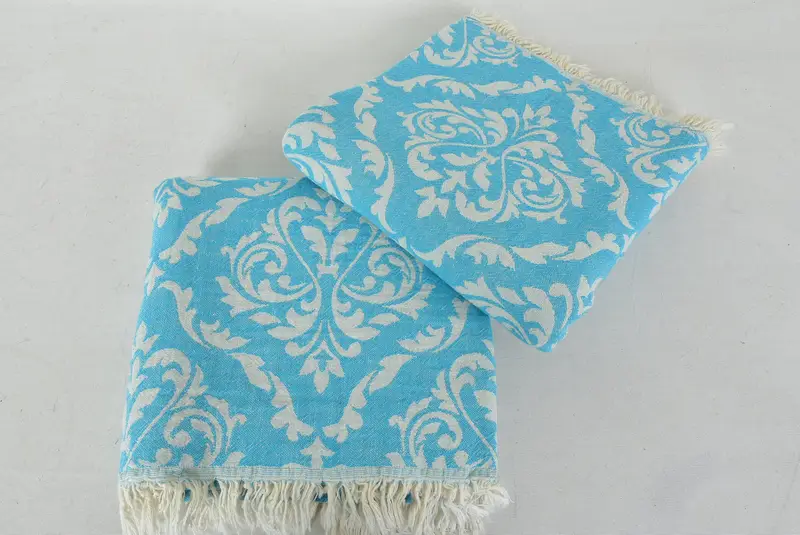 Monogram Plaj Havlusu, Kişiselleştirilmiş Hediye, Aile Hediye Sepeti, Bachelorette Party Favors Beach, 68x36 Pamuk Barok Havlu, Özel Düğün Hediyesi - 6