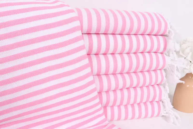 104x76 Cotton Striped Towel, First Wedding Anniversary Gift, Personalised Gift, Bedspread, Monogram Blanket, Family Gift Basket, Custom Blanket - 1