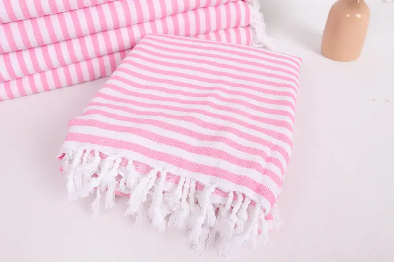 104x76 Cotton Striped Towel, First Wedding Anniversary Gift, Personalised Gift, Bedspread, Monogram Blanket, Family Gift Basket, Custom Blanket - 5