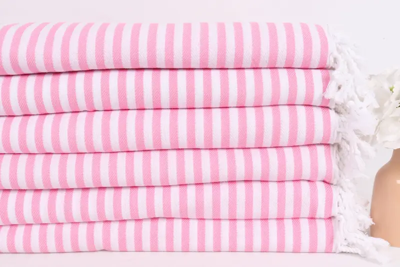 104x76 Cotton Striped Towel, First Wedding Anniversary Gift, Personalised Gift, Bedspread, Monogram Blanket, Family Gift Basket, Custom Blanket - 3