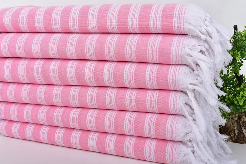 Peshtemal Towel USA, Beach towel, 70x40 Cotton Striped Towel, Hammam towel, Bachelorette Party Favors, Gift For Boyfriend, Organic Cotton Towel - 3