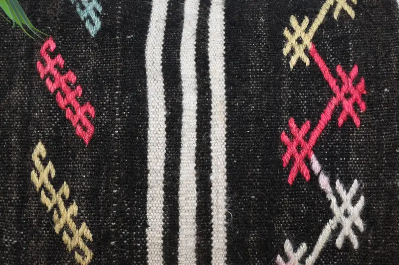 Ethnical Kilim Rug Pillow, 16x24 Brown Pillow Sham, Interior Designer Pillow, Pillow Sham, Handmade Kilim Cushion, Custom Cushion Case - 3