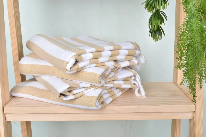 Monogram Beach Towel, Thin towel, Valentines Day Gift Idea, 68x36 Cotton Striped Towel, Luxury Turkish beach towel with fringe, Bath towel - 7