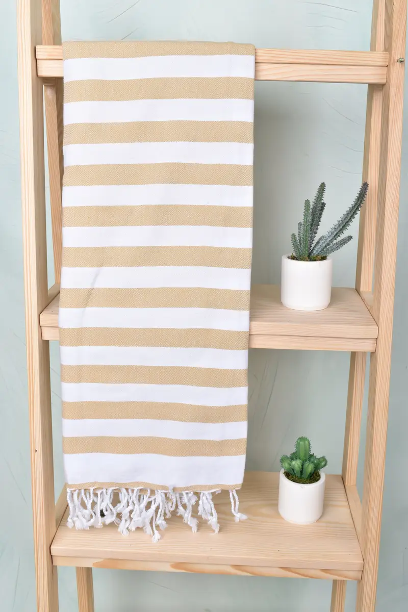 Monogram Beach Towel, Thin towel, Valentines Day Gift Idea, 68x36 Cotton Striped Towel, Luxury Turkish beach towel with fringe, Bath towel - 8