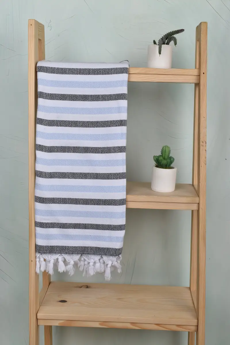 Bridal Gifts, Best Beach Towel, Cotton towel, 64x40 Cotton Striped Towel, Bridemaids Beach Towel, Bachelorette Party Items, Personalized Gifts - 8