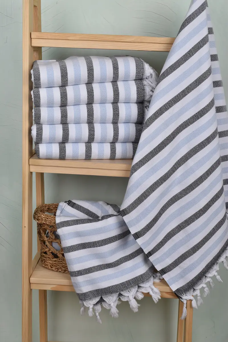 Bridal Gifts, Best Beach Towel, Cotton towel, 64x40 Cotton Striped Towel, Bridemaids Beach Towel, Bachelorette Party Items, Personalized Gifts - 3