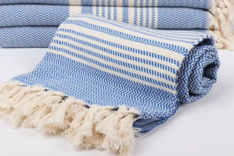 Custom Towel, Best Friend Christmas Gift, Monogrammed Beach Towel, Antibacterial Turkish peshtemal towel, 70x40 Cotton Striped Towel, Gifts For Him - 4