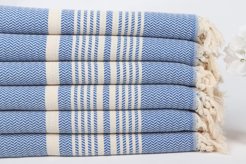 Custom Towel, Best Friend Christmas Gift, Monogrammed Beach Towel, Antibacterial Turkish peshtemal towel, 70x40 Cotton Striped Towel, Gifts For Him - 3